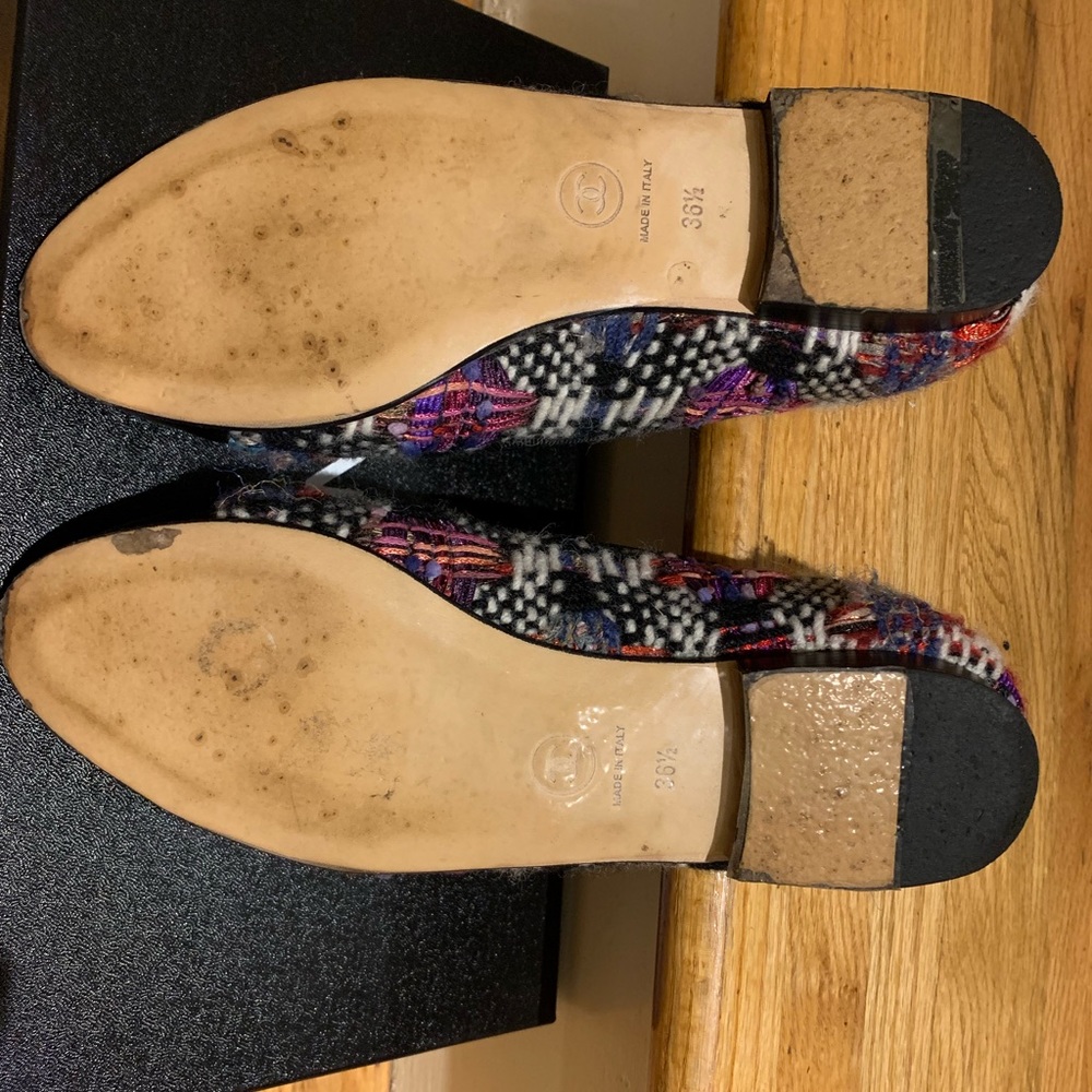 Chanel Tweed Mocassin Loafers - Picture 8 of 8